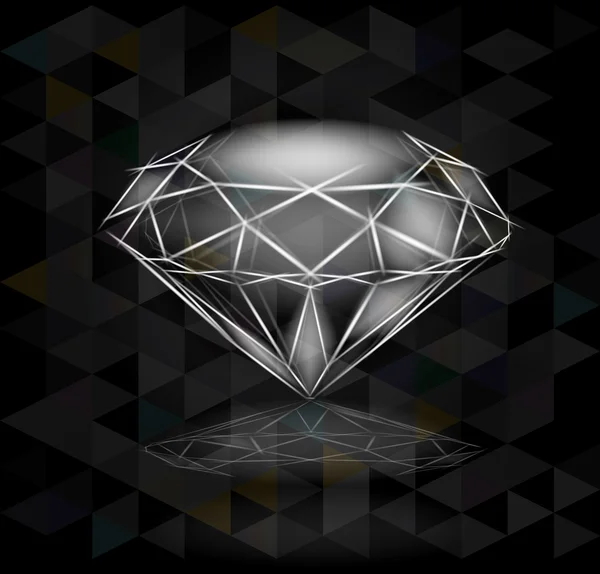 Skizze Diamant Hintergrund — Stockvektor