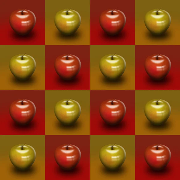 Sleek high gloss apples — Stock Photo, Image