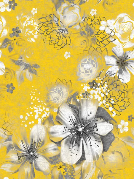 çiçekler ile sorunsuz doku