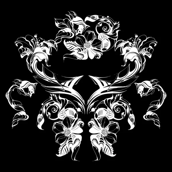 Vintage gül ve papatyalar