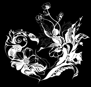 vintage tarzı çiçeklenir