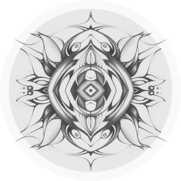 Mandala med 3d-effekt — Stockfoto