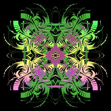 Ayrıntılar örtüşen ile süsleme