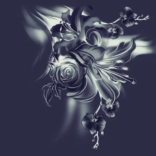 Suluboya vintage çiçekler