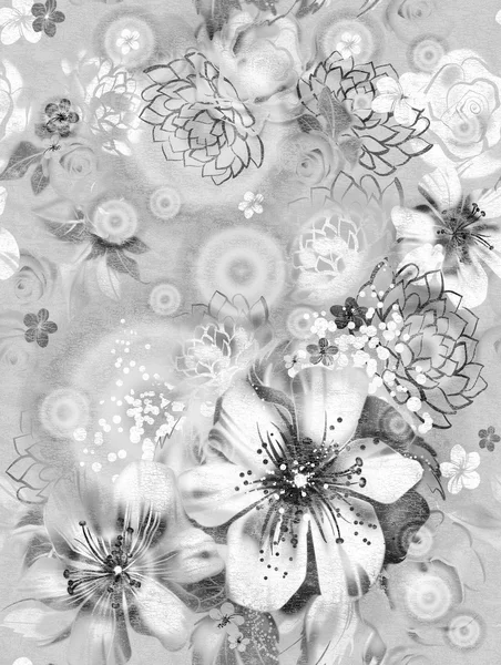 siyah ve beyaz çiçekler