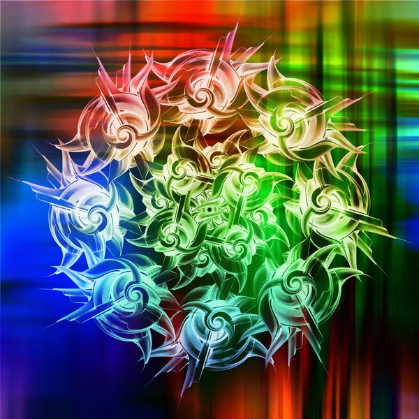 Abstracte regenboog patroon — Stockfoto