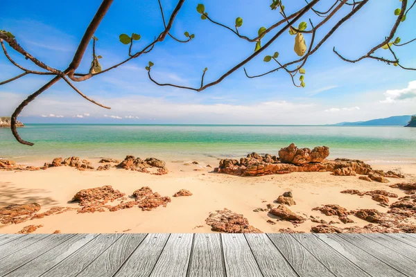 静かなビーチの背景 — ストック写真