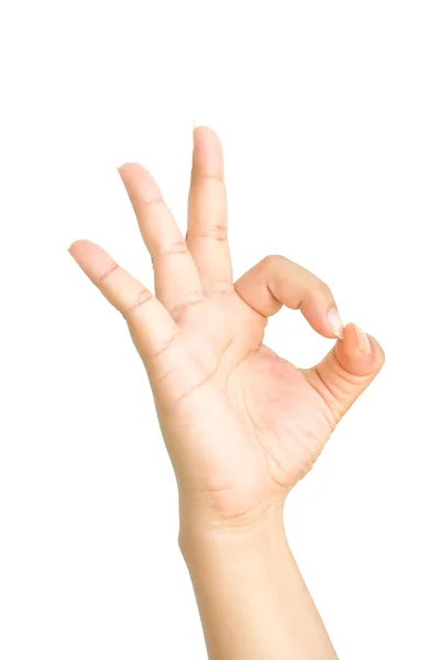 Hand in ok sign — Stock Photo, Image