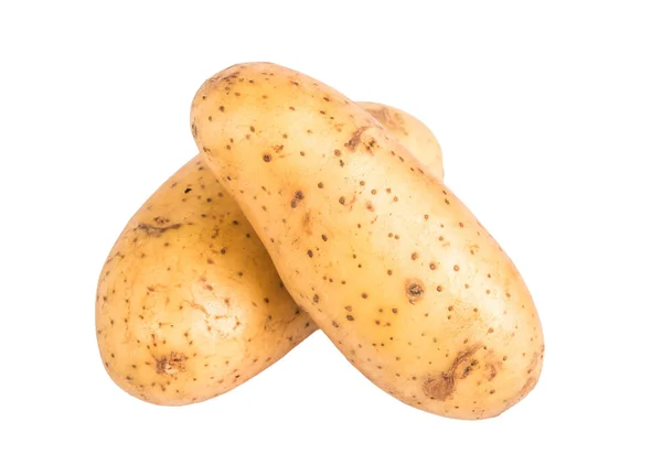 Картопля на білому тлі — стокове фото