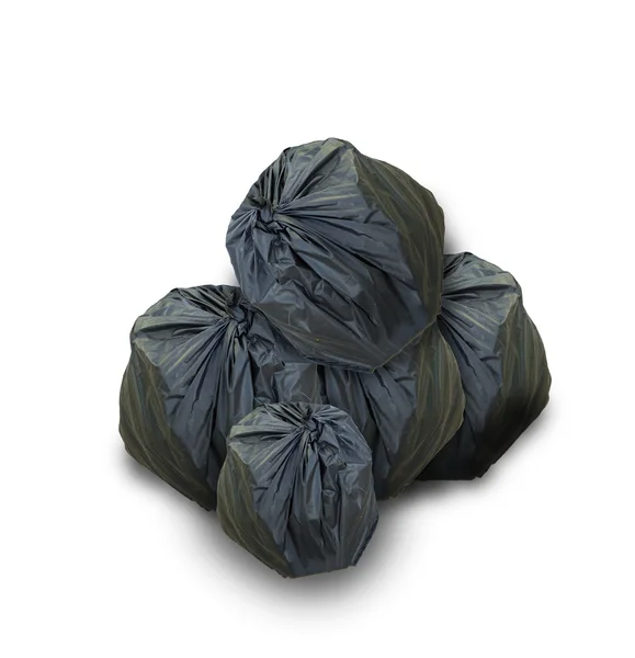 Грязные мешки для мусора — стоковое фото