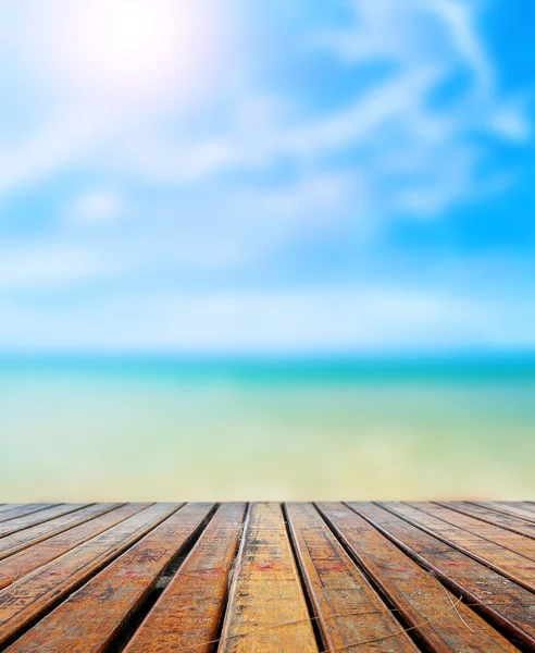 Blurred beautiful beach — Stock Photo, Image