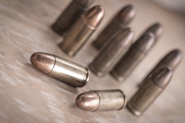 bir silah için 9mm kurşun 