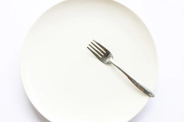 White empty dish — Stock Photo, Image