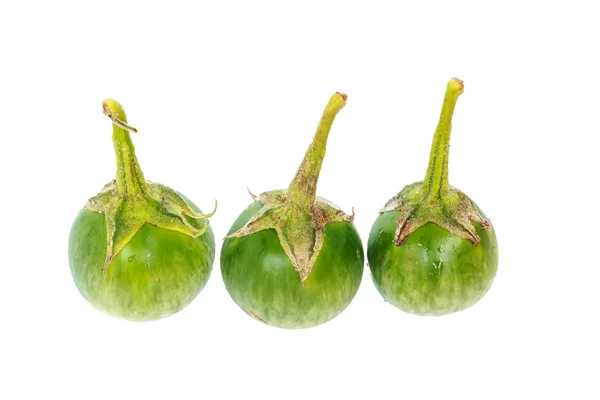 Green tomatoes isolated — Stock Photo, Image