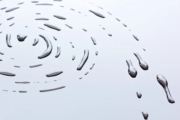Il modello a spirale di gocce d'acqua . — Foto Stock