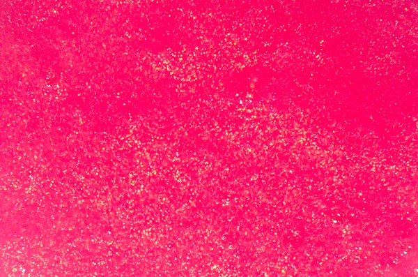 Насичений Рожевий Слиз Золотою Блискучою Текстурою Частинок Вид Зверху — стокове фото