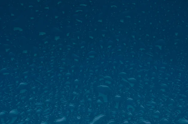 Las Gotas Agua Azul Calman Textura Con Gradiente Fondo Lluvia — Foto de Stock