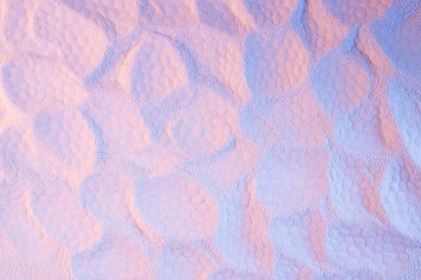 Módní Letní Módní Neonově Růžová Modrá Písková Textura Tištěnými Buňkami — Stock fotografie
