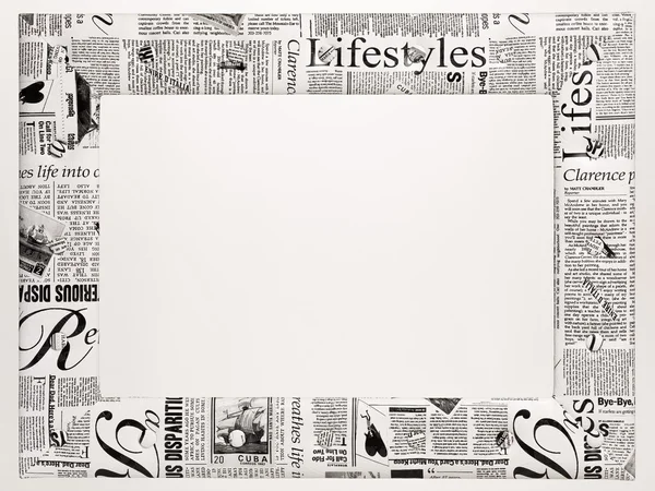 Ein leerer Bilderrahmen auf weißem Hintergrund lizenzfreie Stockbilder