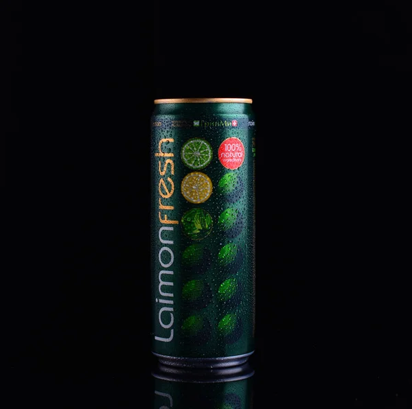 Arkhangelsk Russia 2020 Lemon Fresh Can Lemonade — 스톡 사진