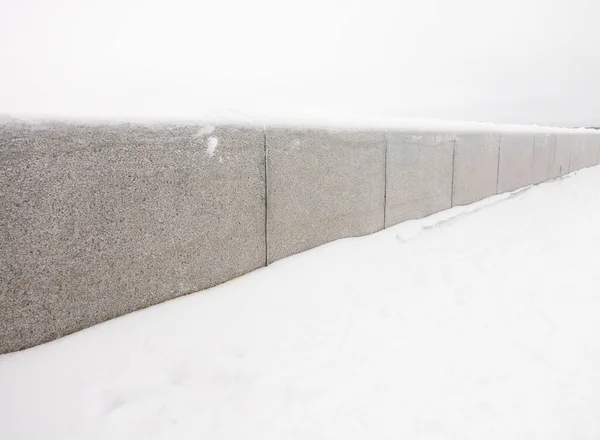 Tło Granitowy Nasyp Śniegu Przestrzeń Kopiowania — Zdjęcie stockowe