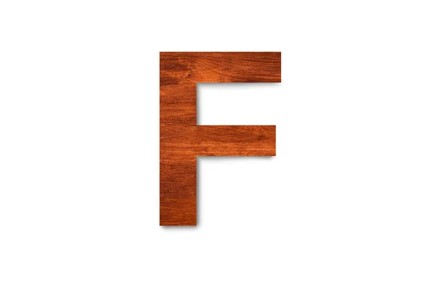 Moderne Houten Alfabet Letter Geïsoleerd Witte Achtergrond Met Knippad Voor — Stockfoto