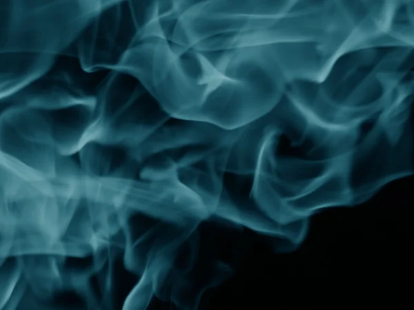 Struttura del fumo su uno sfondo nero — Foto Stock