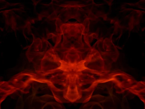 Texture abstract image of fiery flame fire on a black background — Stock Photo, Image