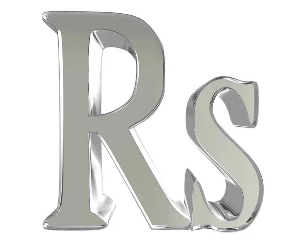 Znak symbol Rupia waluty na białym tle — Zdjęcie stockowe