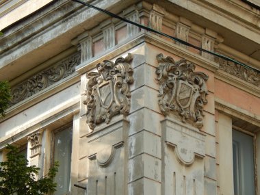 19. yüzyıl Art Nouveau tarzında eski pencere