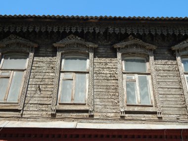 19. yüzyıl Art Nouveau tarzında eski pencere