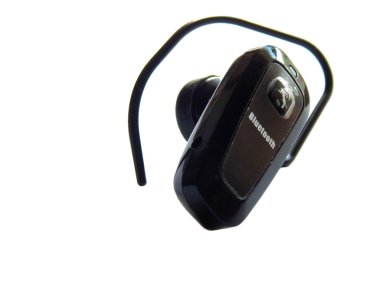 Bluetooth headset on a white background