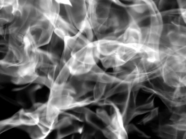 Smoke on black background — Stock Photo, Image