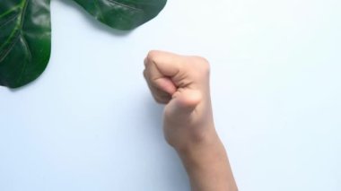 Kadınların elleri beyaz arka planda baş parmak gösteriyor. 