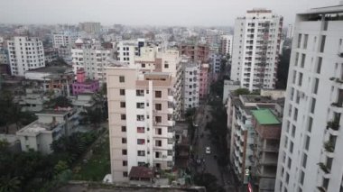 Dhaka şehrindeki eski binaların aristokratik görüntüsü 