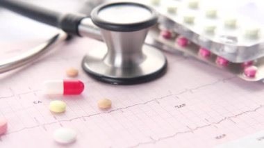 Kardiyo diyagramında reçeteli ilaç..