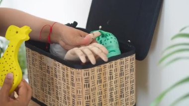 Kadın Sepette Doldurulmuş Hayvanlar Organize Ediyor,