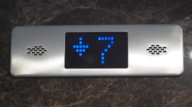 Dijital ekran mevcut oda servisi durumunu açıkça gösterir.