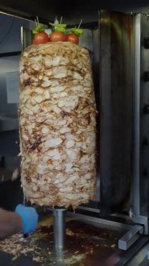 Shawarma eti ve tükürük..