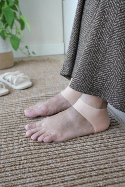 Yalınayak Ayaklar ve Ayak Bileği Destek Kayışı Yumuşak Halı Sabit Ev Ayarları.