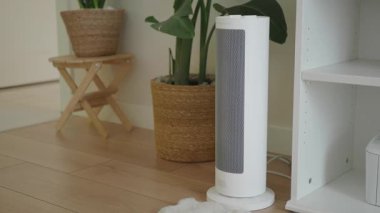 Bu, oturma odasındaki ısıtıcının nasıl dikkatlice kurulacağını gösteriyor..