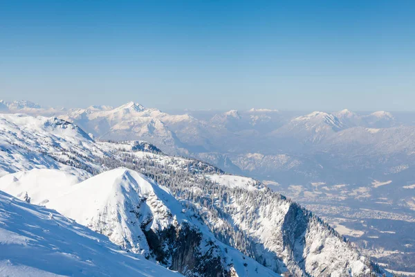 Der Blick Vom Gipfel Des Untersbergs Österreich Untersberg Erstreckt Sich — Stockfoto