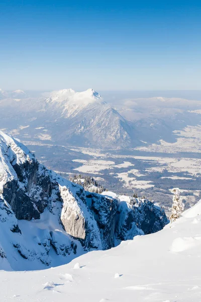 Der Blick Vom Gipfel Des Untersbergs Österreich Untersberg Erstreckt Sich — Stockfoto