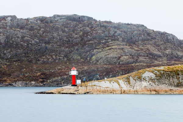 Latarnia Morska Point Przy Bramie Portu Bodo Norwegii — Zdjęcie stockowe