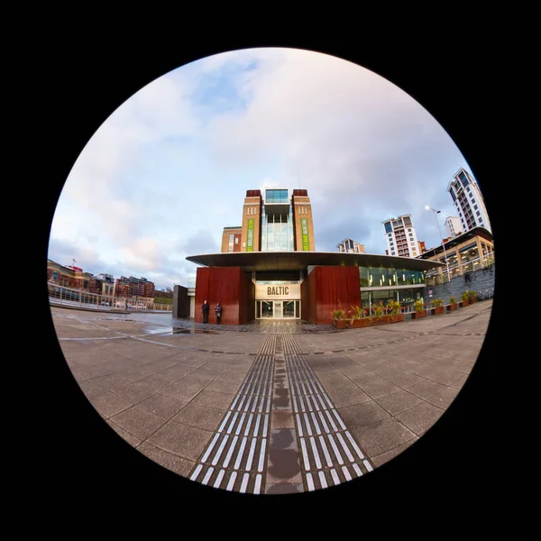 Fish Eye View Entrance Baltic Centre Contemporary Art Centre Converted — Stock Photo, Image