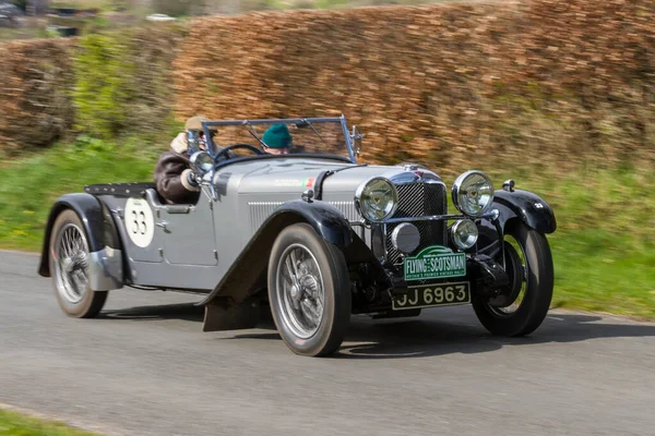 Bir 1933 Alvis Speed Cumbria Daki Southwaite Hill Tırmandı Araba — Stok fotoğraf