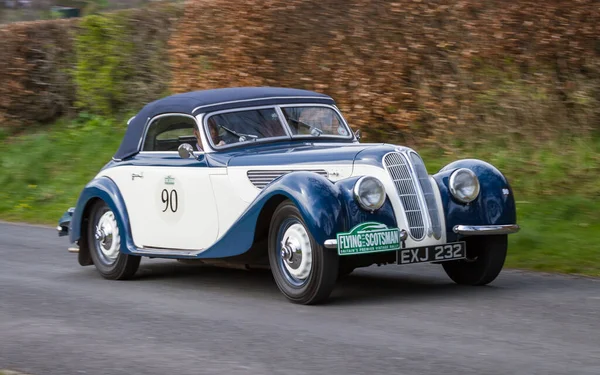 1938 Frazer Nash Bmw 327 Climbs Southwaite Hill Cumbria England — Stock Photo, Image