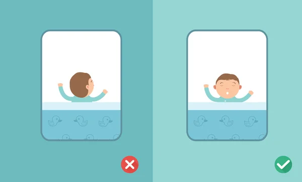 Las mejores y peores posiciones para dormir, vector — Vector de stock