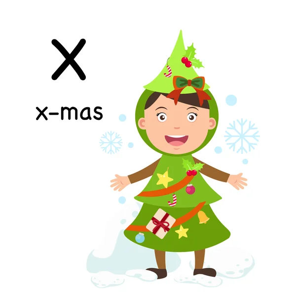 字母 X-x-mas，矢量 — 图库矢量图片