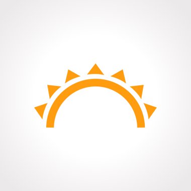 Gün batımı ve deniz dalgaları simgesi